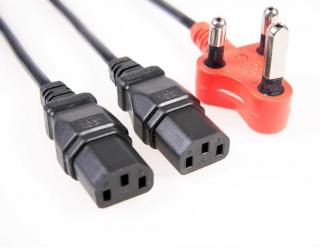 Dedicated 2 Way IEC Power Cable - 2m 