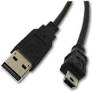 Male USB 2.0 Type A To Male Mini USB Type B Cable - 2m 
