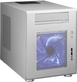 Q08 PC-Q08A Mini Tower Chassis - Silver 