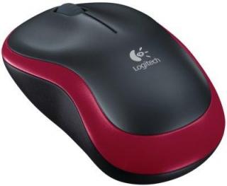 M185 Wireless Mouse - Black With Red Highlight 