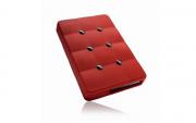 Durable SH14 750GB External Portable Hard Drive - Red