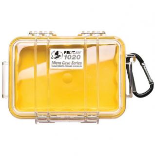 1020 Case with rubber liner - Yellow clear 