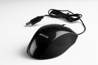 Optical Wheel USB Mouse - Black 