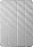 Transformer Carbon Texture Folio Case For Asus TF300T - Silver White