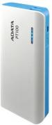 PT100 10000mAh Power Bank - White with Blue Highlight