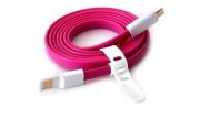 Magnet Micro-USB to USB 1.2m Charging Cable - Pink