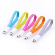 Magnet Micro-USB to USB 20cm Charging Cable - Pink