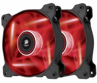 Air Series SP120 LED Red High Static Pressure 120mm Chassis Fan Twin Pack 