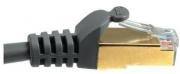 CAT5e 10m Moulded Gold Plated STP Patch Cable - Grey