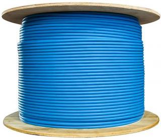 CAT5e 500m Solid UTP Cable - Blue - Drum 