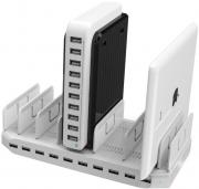 96W 10-Port USB Smart Charging Station