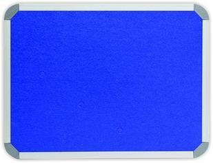 1200 x 1200mm  Aluminium Frame Felt Info Board - Royal Blue 