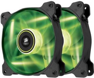 Air Series SP140 Green LED Chassis Fan - Twin Pack 