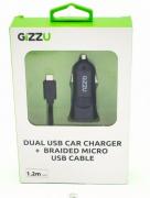 2-Port USB 3.4A Car Charger + USB Micro Cable (GCC2P34MUB)