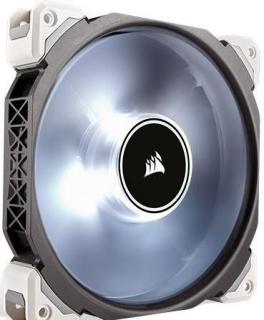 Premium Magnetic Levitation ML140 Pro White LED Chassis Fan - Black & White Highlight 