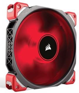 Premium Magnetic Levitation ML140 Pro Red LED Chassis Fan - Black & Red Highlight 