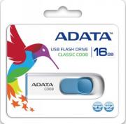 Classic Series C008 16GB Flash Drive - White & Blue
