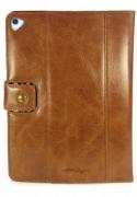 Alston Craig Vintage Genuine Leather Slim-Stand Case Cover - Brown
