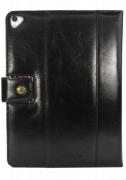 Alston Craig Vintage Genuine Leather Slim-Stand Case Cover - Black