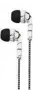 EB200 Stereo Earphones With In-line Mic - White & Black