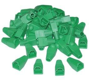 CAT5 RJ45 Boot Sleeves - 50 Pack - Green 