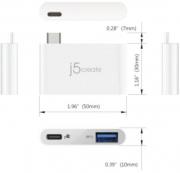 JCH349 USB3.1 Type-C to USB3.1 Charging Bridge