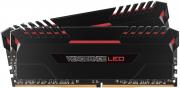 Vengeance LED 2 x 16GB 3200MHz DDR4 Desktop Memory Kit - Black with Red LED (CMU32GX4M2C3200C16R)