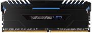 Vengeance LED 2 x 8GB 3200MHz DDR4 Desktop Memory Kit - Black with Blue LED (CMU16GX4M2C3200C16B)