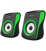 SU100 2.0 USB Speakers - Black & Green