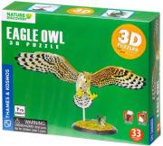 Nature Discovery Eagle Owl Diorama 33 Pieces 3D Puzzle