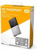 My Passport SSD 256GB Ultra Portable External SSD - Black & Silver