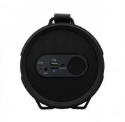 SM310 12W Aux, USB, MicroSD, FM Bluetooth Barrel Portable Speaker - Black