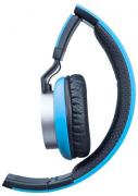 HS400 Fabric Cable 3.5mm Stereo Headset + In-line Mic - Blue