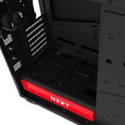 H440 Mid Tower Windowed Chassis Matte Black & Red