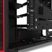 H440 Mid Tower Windowed Chassis Matte Black & Red