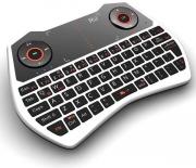 Wireless QWERTY Backlit Game Touchpad Keyboard White