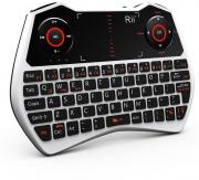 Wireless QWERTY Backlit Game Touchpad Keyboard White