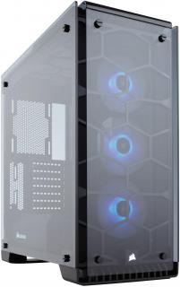 Crystal Series 570X Windowed Mid Tower Chassis - Black 