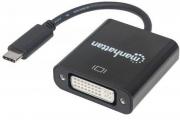 USB 3.1 Type C to DVI-I Female Display Adapter (152051)