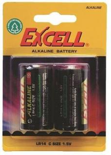 2x LR14 C Cell Alkaline  Battery - Blister 