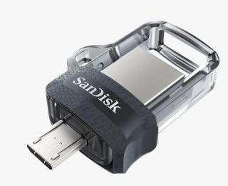 Ultra Dual Drive M3.0 128GB OTG Flash Drive - Grey & Silver 