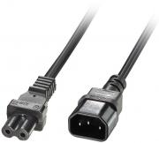 Male IEC To Female Figure 8 Cable - 15cm