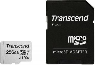 Micro SD 300S 256GB microSDXC UHS-I V30 Memory Card with SD Adapter 