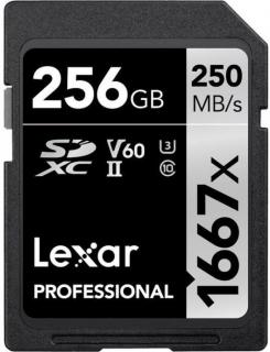 Professional 1667x 256GB SDXC Class 10 U3 V60 Memory Card 