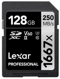 Professional 1667x 128GB SDXC Class 10 U3 V60 Memory Card 