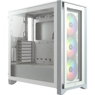 iCUE 4000X Tempered Glass Mid Tower Chassis - White 