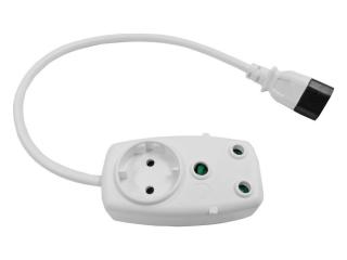 Multi Plug 1x16A, 1x5A with 0.5m IEC Cord 