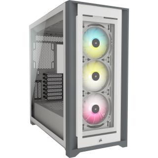 Obsidian Series 5000X Tempered Glass Mid Tower Chassis - White 