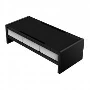 XT Series XT-02 Desktop Monitor Stand with Drawers – White & Black