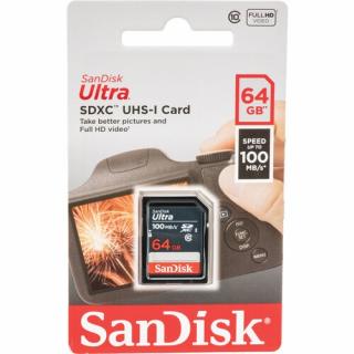 Ultra 64GB SDXC UHS-I 100MB/s Memory Card 